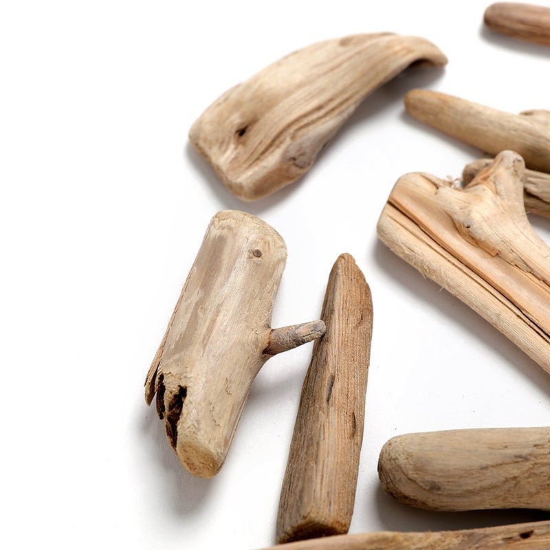 Byher Driftwood Pieces for Crafts Frames Wreath Surf Art Beach Decor (1" - 4", 8OZ, 55pcs) - Image 3
